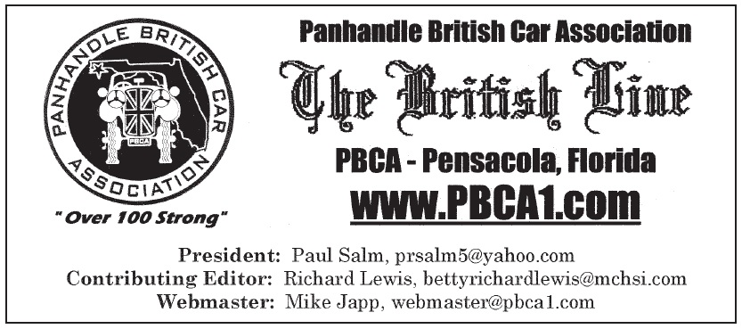 PBCA masthead from British Marque