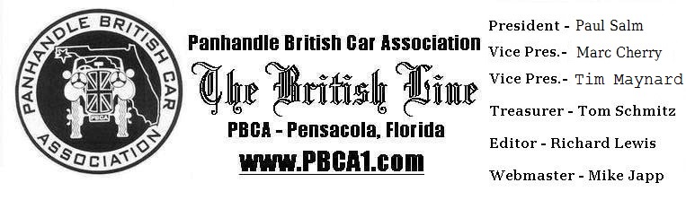 PBCA masthead from British Marque