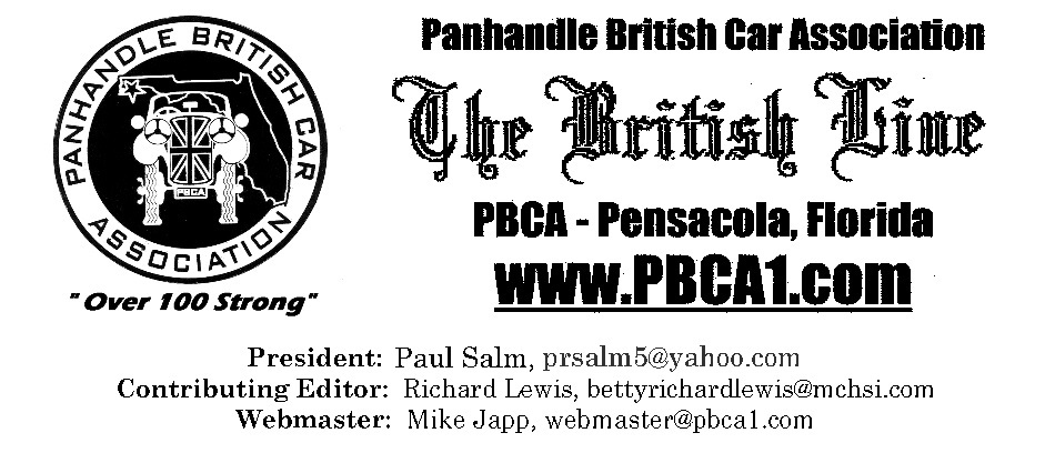 PBCA masthead from British Marque