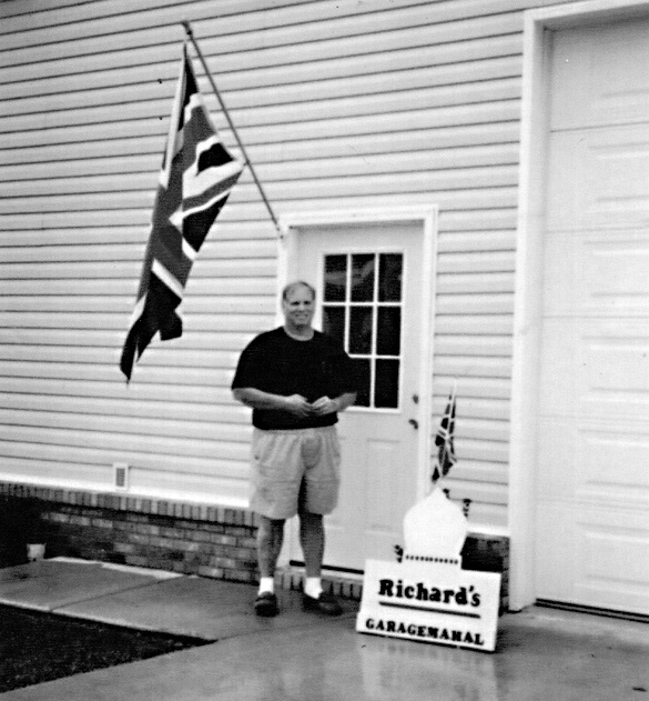 Richard outside his shop
